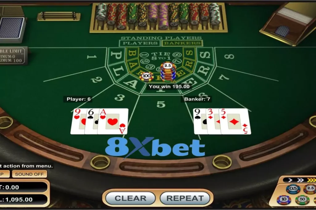 Trải nghiệm Baccarat hấp dẫn hàng đầu tại 8xbet