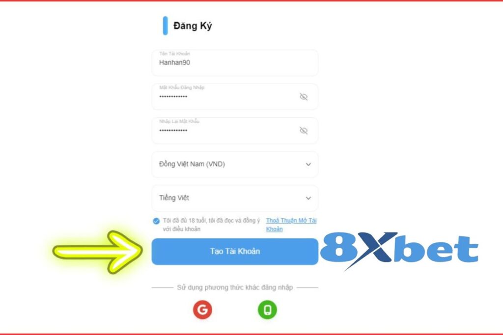 Dang Ky 8xbet - 8xbet Một số mẹo hữu ích để tạo tài khoản thành công ngay lần đầu tiên