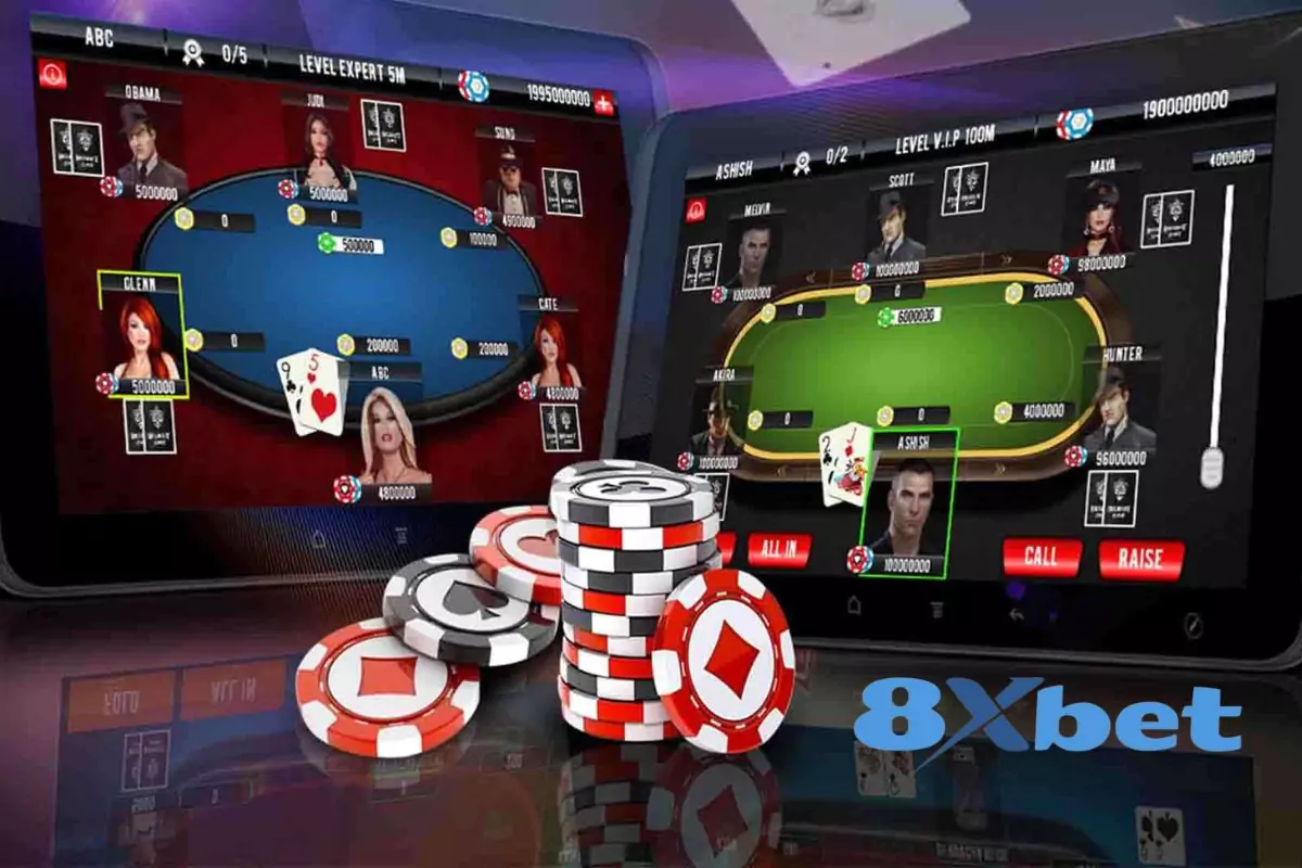 Poker 8xbet - 8xbet Poker 8xbet là tựa game hấp dẫn với số lượng thành viên tham gia đông đảo, luật chơi đơn giản cùng tỷ lệ thưởng siêu cao.